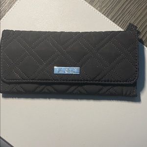 Vera Bradley black trifold wallet